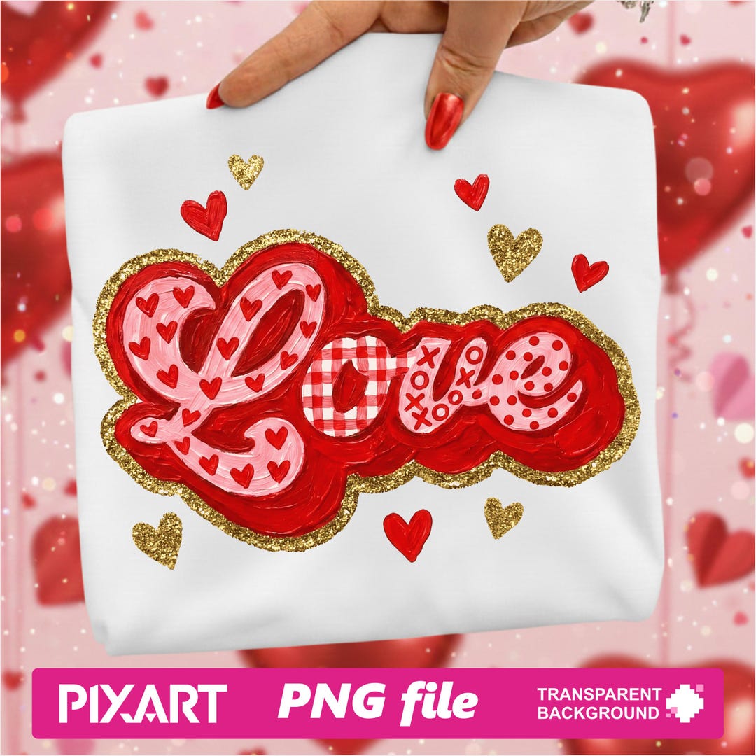 Retro Love Valentine Png, Preppy Heart Design, Valentine's Day Png ...