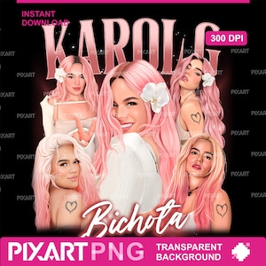 Karol G Tropicoqueta SVG PNG, Mañana Será Bonito digitale download, La Bichota Cricut-bestand, Latina Foreva shirtontwerp voor sublimatie