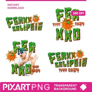 Friki Feid El Ferxxo PNG, FerxxoCalipsis Tour 2024 EP Graphic Sublimation Designs, Karol G and Feid Ferxxo Art png, Ferxxo 2024 design png