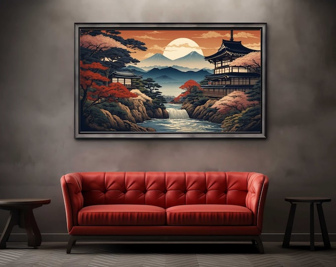 Hokusai Mount Fuji Japanese Art Print: Vintage Wall Decor (Digital Download)