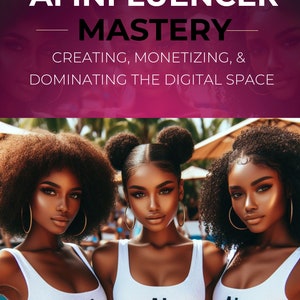 PLR Ebook How To Create AI Influencers | Edit in Canva | Instant Download | Monetize Ai Characters