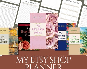 My Etsy Shop Planner Printable Digital Organizer Journal Selling Guide Shop Management Template Goodnotes Notability by Luxedox