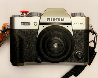 Disposable Camera Lens 3D printed for Fuji x-mount