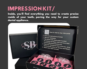 Dental Impression kit for partial dentures, nesbit flippers, removable snap on veneers, retainers and more