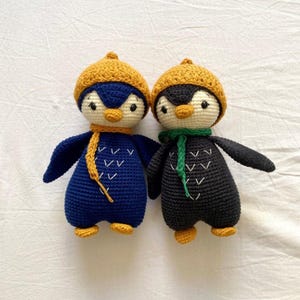 Crochet Penguin Handmade Stuffed Animal Doll for Sale with Color Options, Unique Cute Gift for All Ages