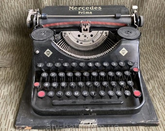 Mercedes Prima typewriter, Retro Typewriters, Working Typewriter, Portable Typewriter