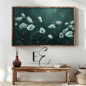 Moody Wildflower Art for Frame TV: Boho Floral Decor (Digital Download)