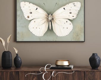 Impressão de borboleta Light Academia | Arte de parede elegante (Download digital)