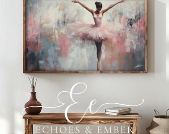 Ballet TV Decor - Abstract Ballet Frame Digital Art Download for Home Decoration - 00120