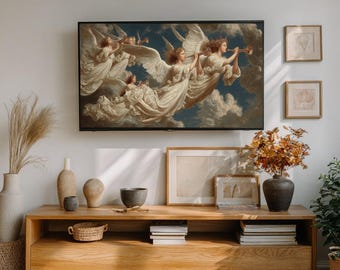 Angelic Trumpeters in Heaven Samsung Frame TV Art Mode Digital Download - oct2325_tv5