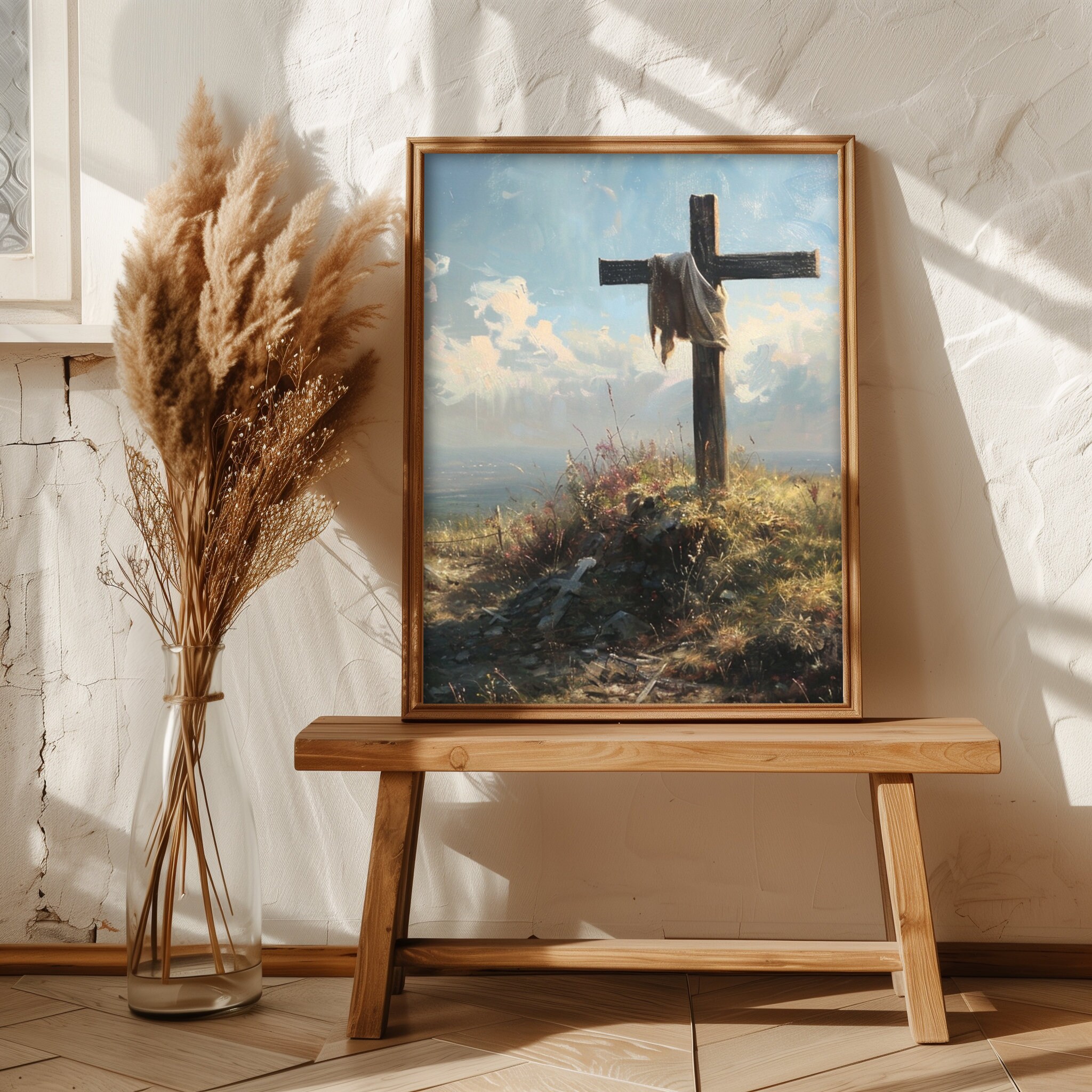 Easter Printable Christian Wall Art Jesus Resurrection Artwork Instant ...