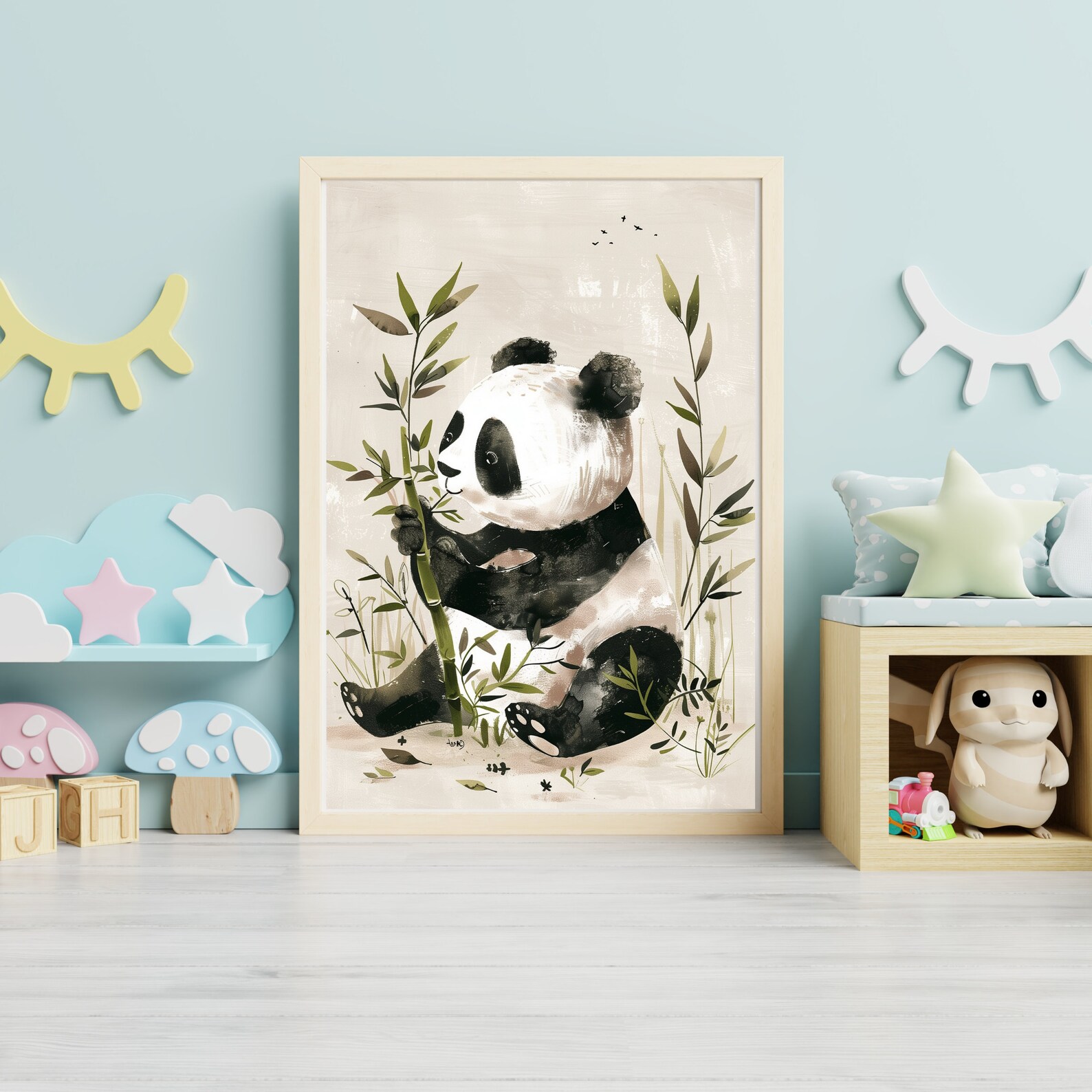Adorable Baby Panda Nursery Decor Watercolor Wall Art | 618 - Etsy