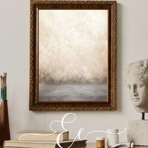 Minimalist Abstract Art Print: Neutral Boho Home Decor (Digital Download)