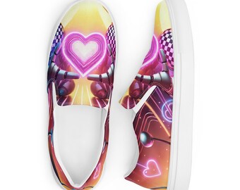 Cybercore Sneakers – Colorful Slip-On Y2K Shoes | Gamer Girl Techwear Footwear