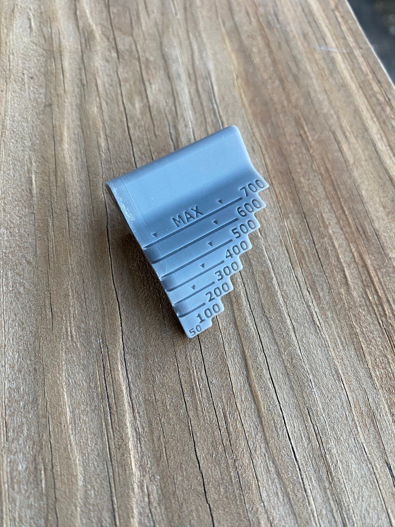 Resin Volume Indicator. STL Download. Elegoo Saturn 2 & 3 Resin Gauge