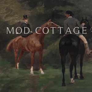 A moody horse painting.