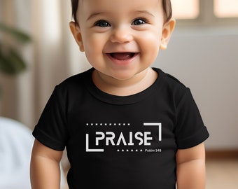 ALABANZA camiseta infantil, camiseta cristiana bebé, camiseta de fe bebé, camisa cristiana infantil, camisa de fe infantil, camisa religiosa bebé