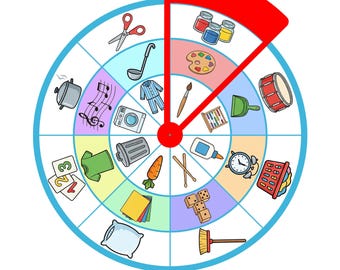 Montessori Category Matching Wheel, Preschool Logic Game (PDF Pattern