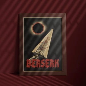 Berserk Posters - Berserk Poster Prints - Guts Poster - Anime Poster Anime Inspired Posters Manga Wall Art Home Decor Gift for Anime Lovers