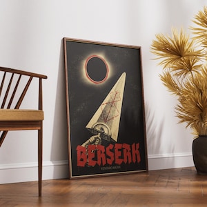 Berserk Posters - Berserk Poster Prints - Guts Poster - Anime Poster Anime Inspired Posters Manga Wall Art Home Decor Gift for Anime Lovers
