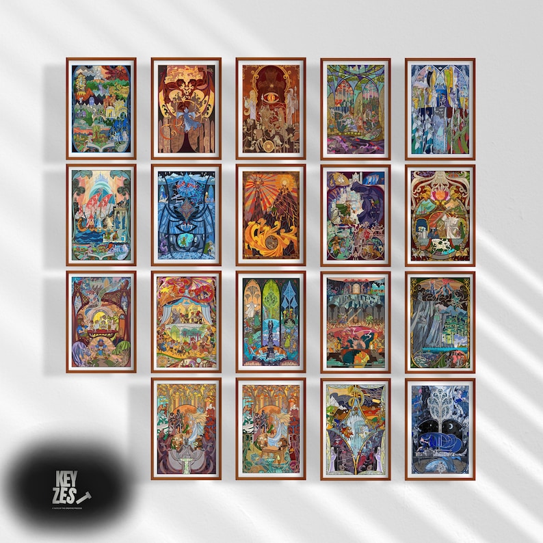 Lord of the Rings Poster Set: Middle Earth Travel Art (digital Download ...