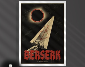 Berserk Poster Print: Guts Anime Manga Wall Art