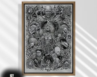 Attack on Titan Poster | Minimalist Anime Manga Print | Retro Wall Art Decor | AOT Gift, Anime Decor, Anime Gift, Home Decor, Wall Art