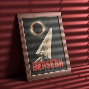 Berserk Posters - Berserk Poster Prints - Guts Poster - Anime Poster Anime Inspired Posters Manga Wall Art Home Decor Gift for Anime Lovers
