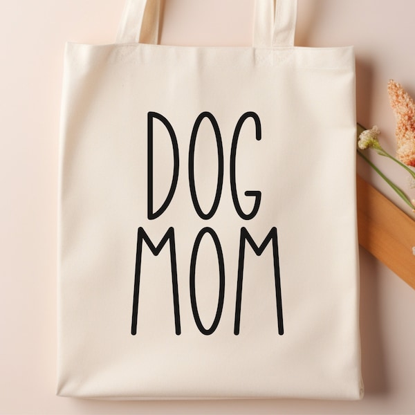 Hond moeder Tote tas, cadeau voor hond moeder, cadeau voor hondeneigenaar, hondenliefhebber Tote tas, hond moeder dagelijkse tas, hondenliefhebbers Tote, Moederdag cadeau, bont moeder