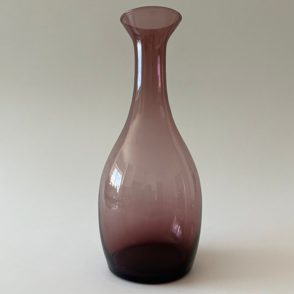 Vintage Amethyst Purple Glass Decanter, Amethyst Vase