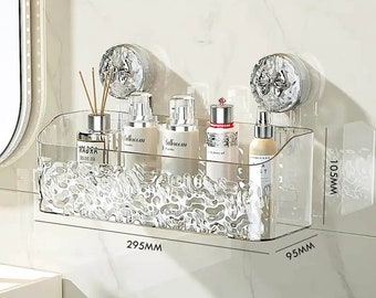 Androf Acrylic Transparent Shower Storage