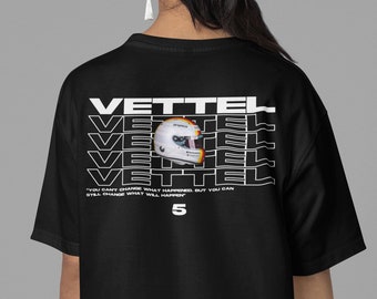 Sebastian Vettel F1 Fan Tee: Red Bull Scuderia Ferrari Racing Unisex T-Shirt