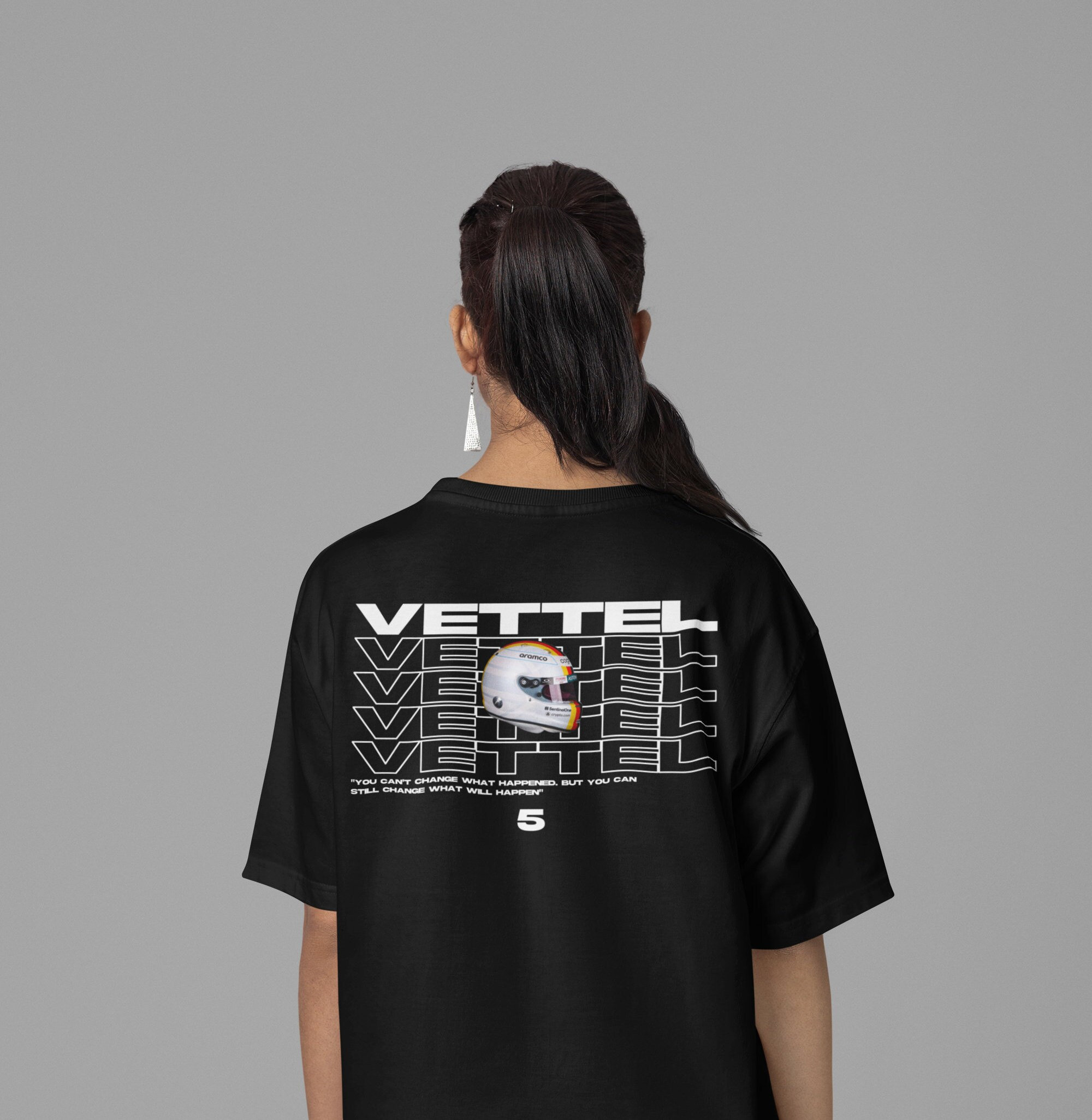 Sebastian Vettel F1 Fan Tee: Red Bull Scuderia Ferrari Racing Unisex T-Shirt