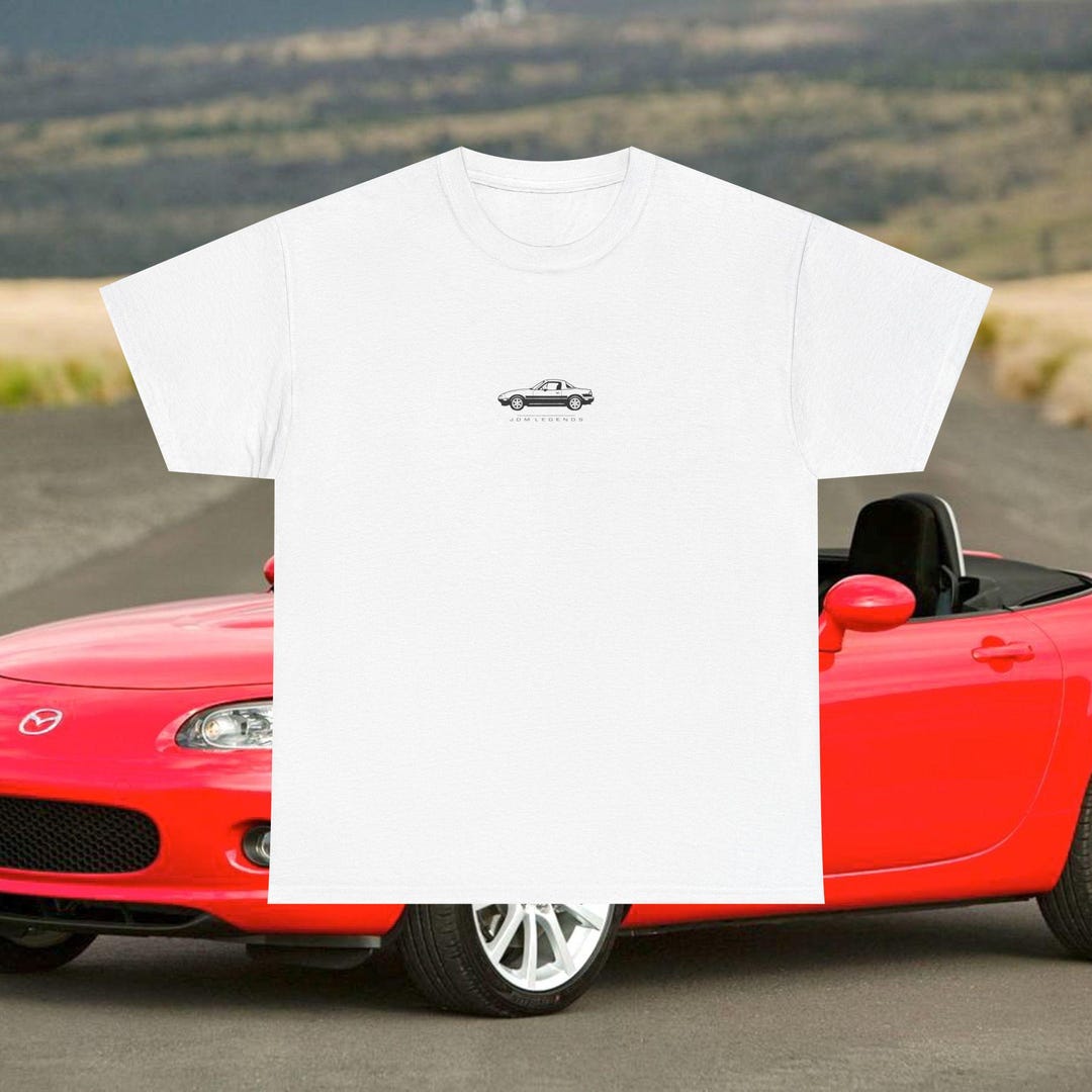 T-shirt Graphique Mazda - Couleur Noire - Tailles S à 3XL - Coton - Neuf Avec étiquettes - Pour Fans Auto