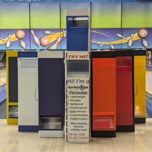 thumbnail image 2 of Handmade 30-Inch Bowling Tournament Periscope – White Polyurethane, See The Action From The Crowd! 2 of 6