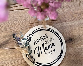 Mother's Day gift, Mother's Day, gift, wooden board, home is where mom is, wall decoration, door sign