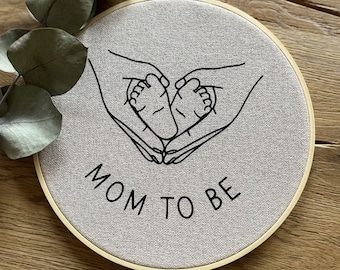 Mom to be, gift, gift for Mother's Day, gift for pregnancy, birth, wall decoration