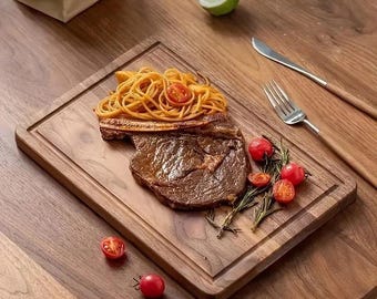 Personalized Walnut Cutting Board Engraved Butcher Block Custom Kitchen Gift Wedding Housewarming