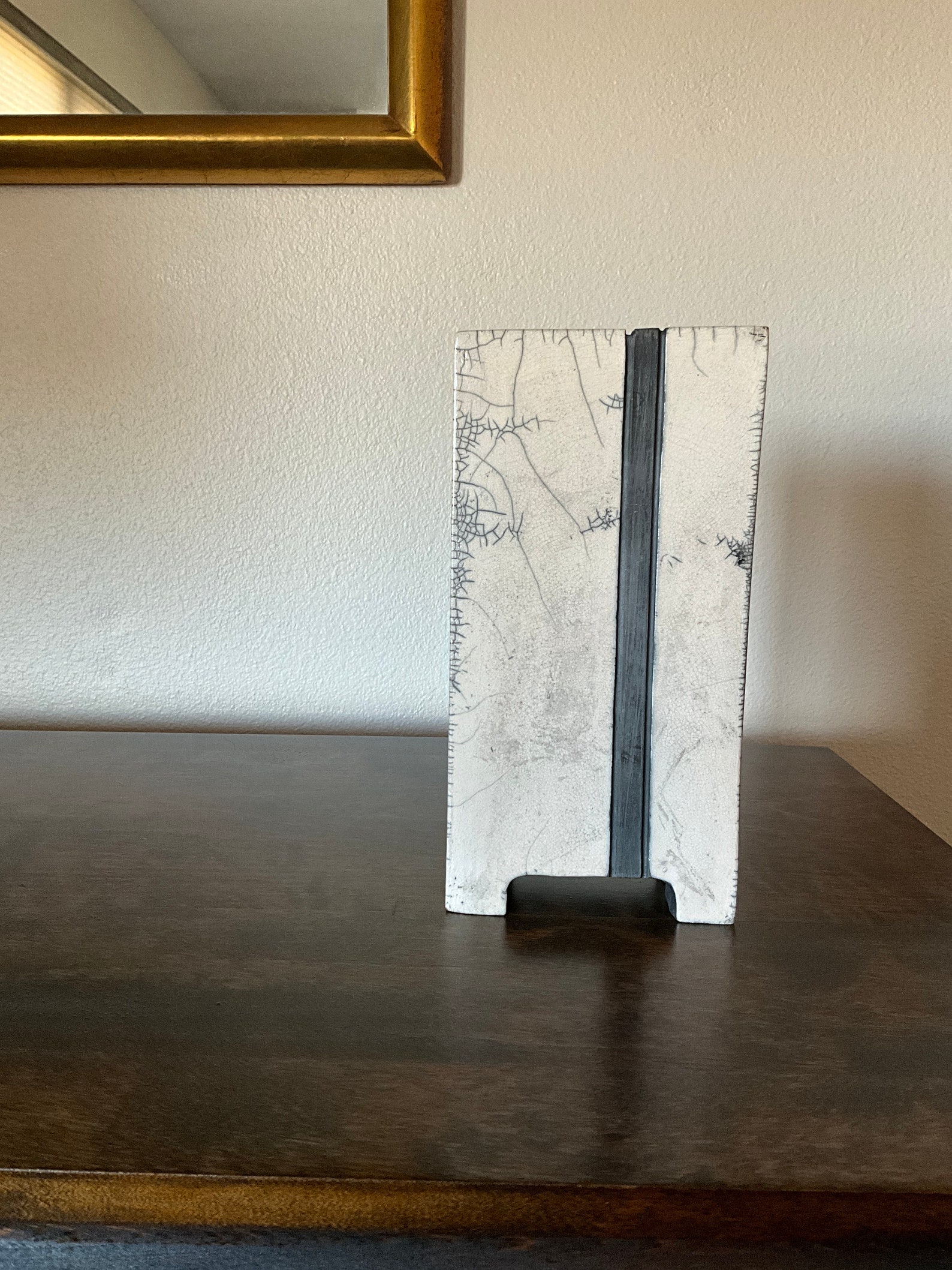 Geometric Raku Vase by Kathryn Allen - Etsy