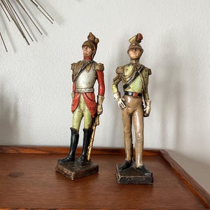 Vintage Napoleonic Soldier Figurines (set of 2)