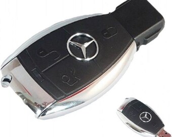 USB stick met Mercedes Sleutel design, memory card, 16 Gb