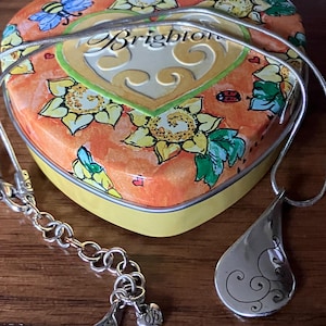 Vintage Brighton Silver Twirl Pendant Necklace