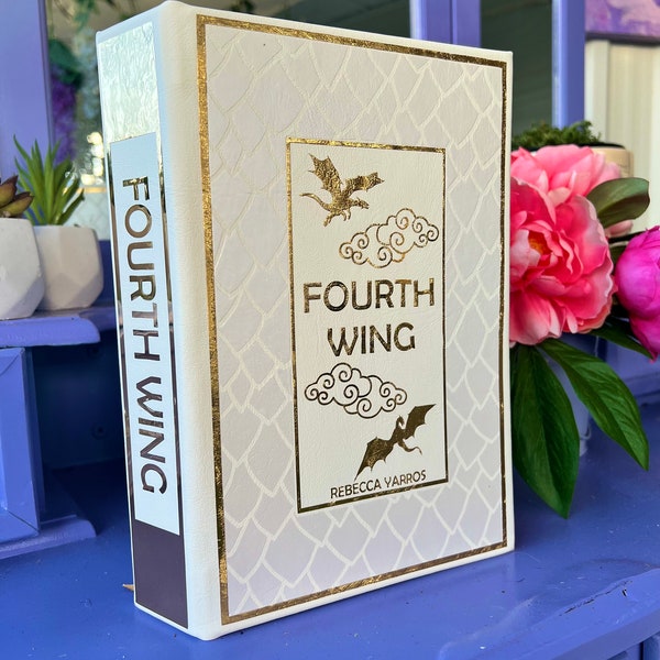 Fourth Wing by Rebecca Yarros | Rebound hardcover | Custom Design