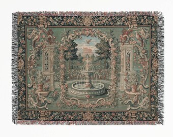 ヴェルサイユガーデンジャカードタペストリー：フランス織りの壁掛け