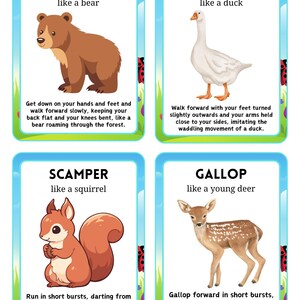 Spring Movement Cards | Kids Gross Motor Activity, Brain Break (Digital Download) image 10