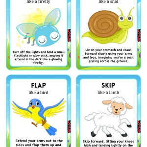 Spring Movement Cards | Kids Gross Motor Activity, Brain Break (Digital Download) image 11