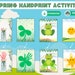 10 Spring Handprint Craft Bundle, Printable Spring Craft, Fingerprint ...
