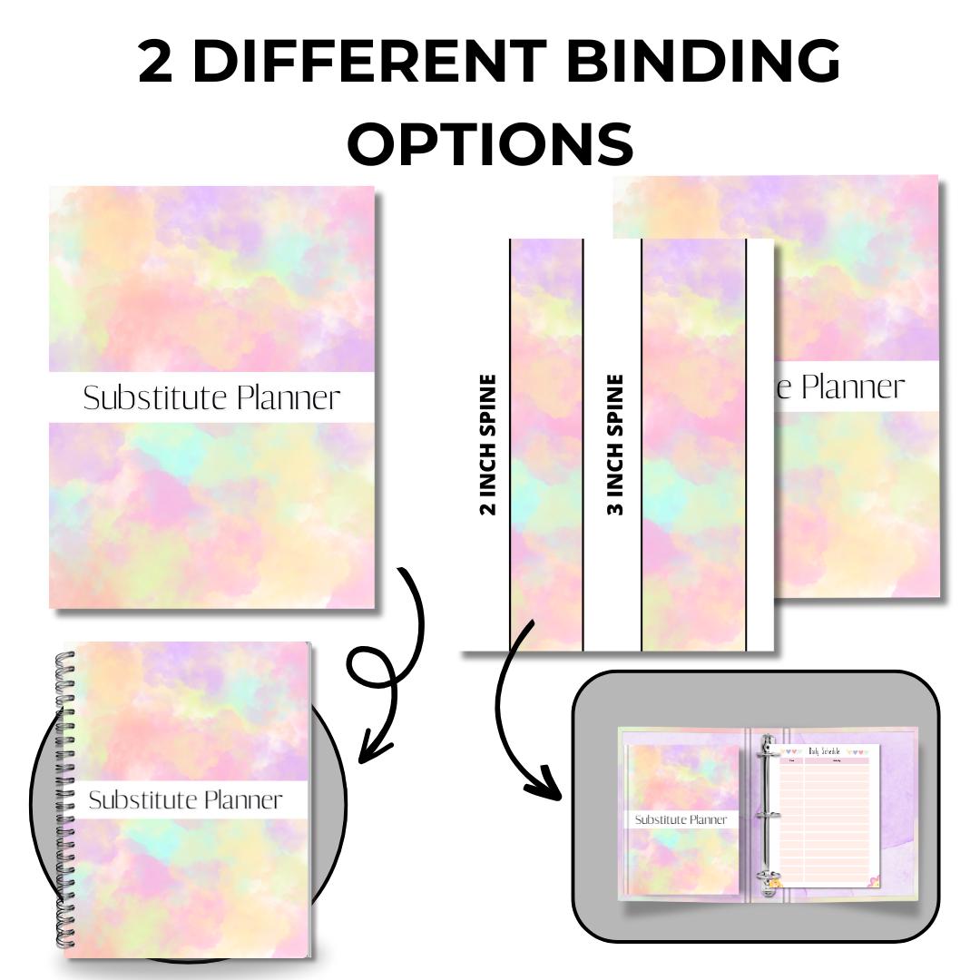 Substitute Teacher Planner Editable | Sub Binder Printable | Substitute ...