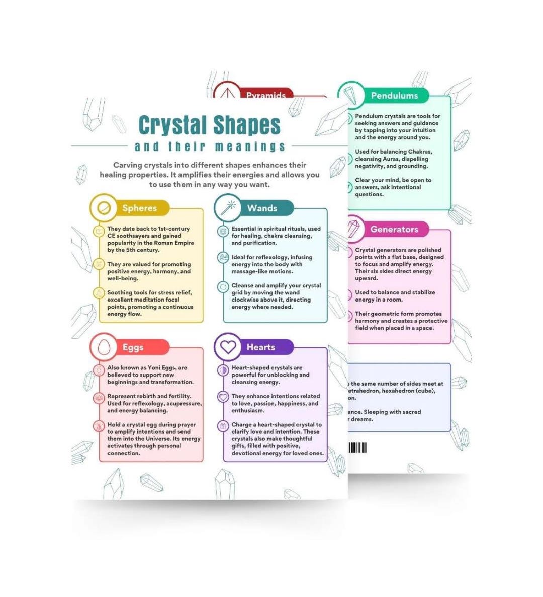 Crystal Shapes & Meanings Printable | Crystal Reference Guide PDF ...