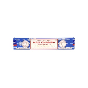 Nag Champa Agarbatti Incense Sticks, Satya Brand Incense Sticks, Nag Champa, 15g per box, Incense Sticks, Meditation, Relaxation